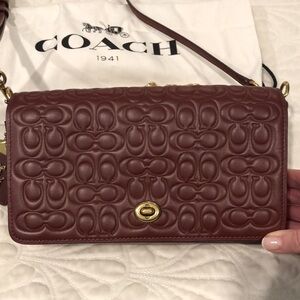 Coach 1941 Dinky Signature Embossed Leather Bag
